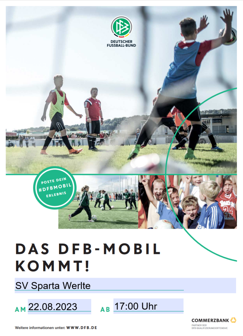 Das ⚽DFB Mobil kommt nach Werlte ! - Sparta Werlte